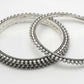 NVR Women's Set of 4 Silver-Toned German Silver Oxidised Bangles - Swadesiicart