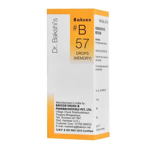 Bakson's Homeopathy B57 Drops - Swadesiicart