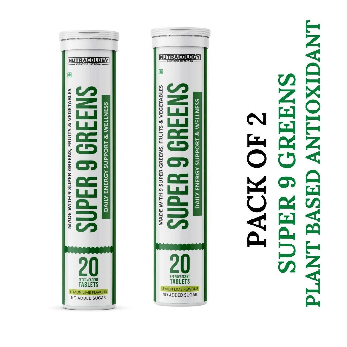 Nutracology Super 9 Greens Daily Wholefood Multivitamin For Immunity And Detox Plant - Swadesiicart