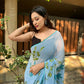 Vamsee Aditi Grey Georgette Saree - Swadesiicart