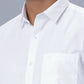 Ramraj Cotton Mens Full Sleeve Formal Poly cotton White Shirt | Swadesiicart