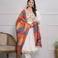 White Viscose Silk Embroidery with Thread and sequence Stitched Suit With Dupatta - Tanisha | Swadesiicart