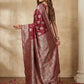 Shree Shyam Fashion Maroon Silk Blend Saree