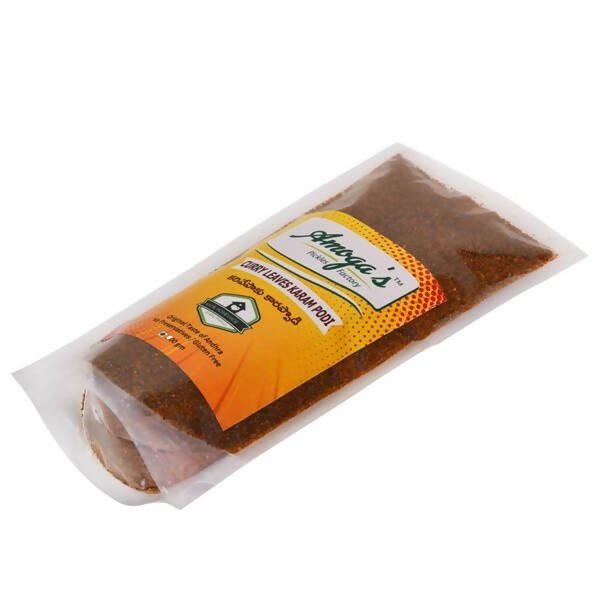Amoga's Pickles Factory Curry Leaves Karam Podi Andhra Style - Swadesiicart