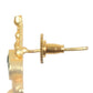 Joban Fashion Women Matte Gold Brass Earrings | Swadesiicart