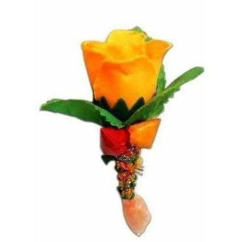 Designer(fancy) Leaf Flower Shape with Tilaka and Turmeric Powder/Pasupu,Kumkuma Powder