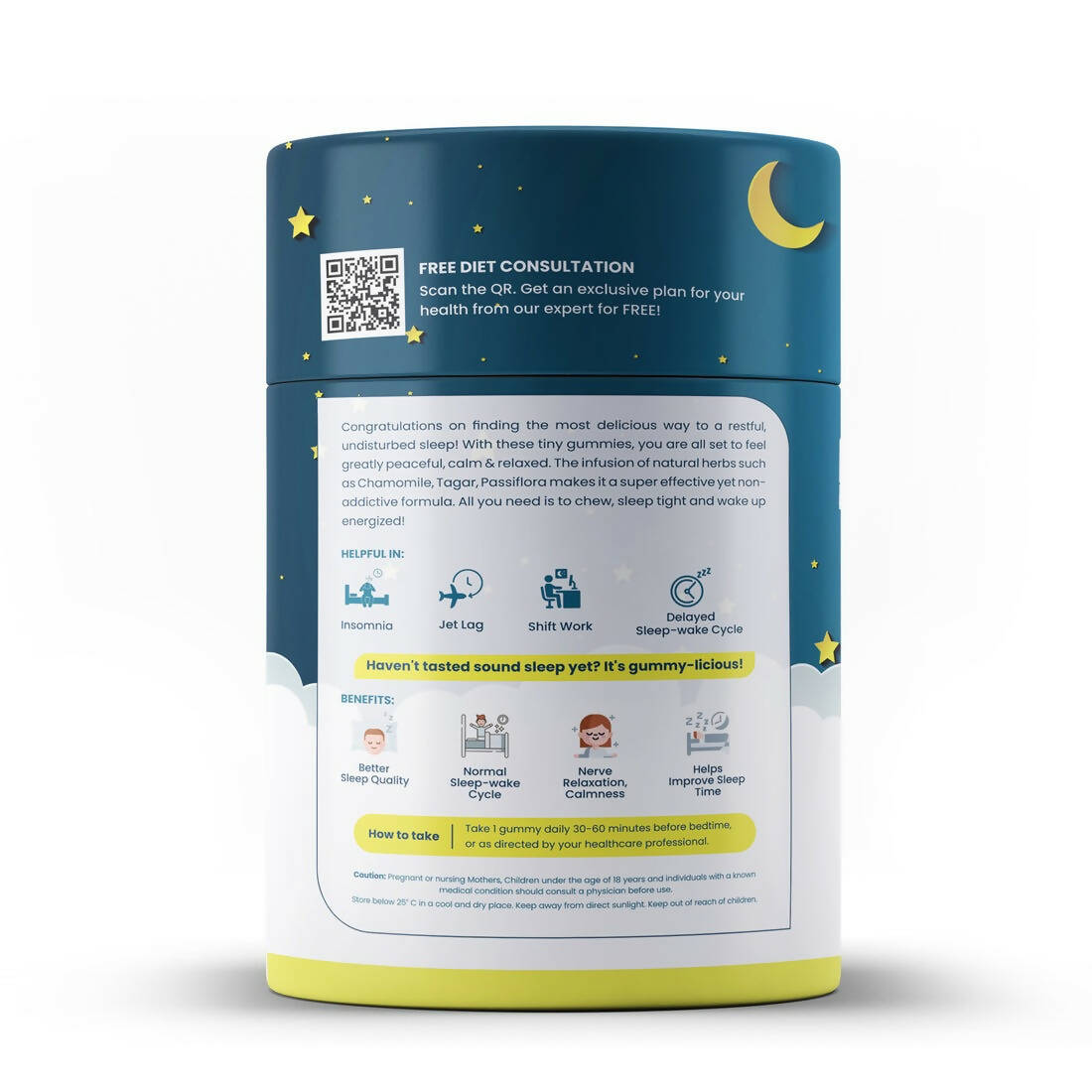 Himalayan Organics Melatonin Tagar + Chamomile Extract Gummies - Swadesiicart