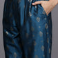 Ahalyaa Women's Traditional Wear Co-ods - Teal Blue - Swadesiicart