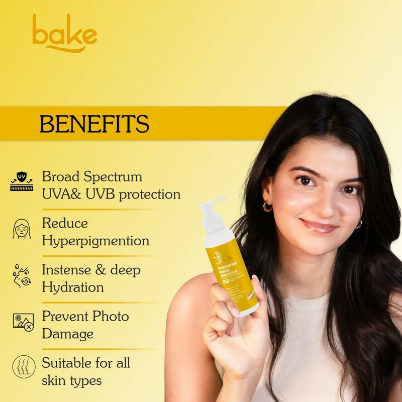 Bake Everyday Sunscreen Body Lotion SPF 50 PA+++ | Swadesiicart