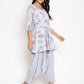 Ahalyaa Crepe Printed Top With Harem Pant | Swadesiicart