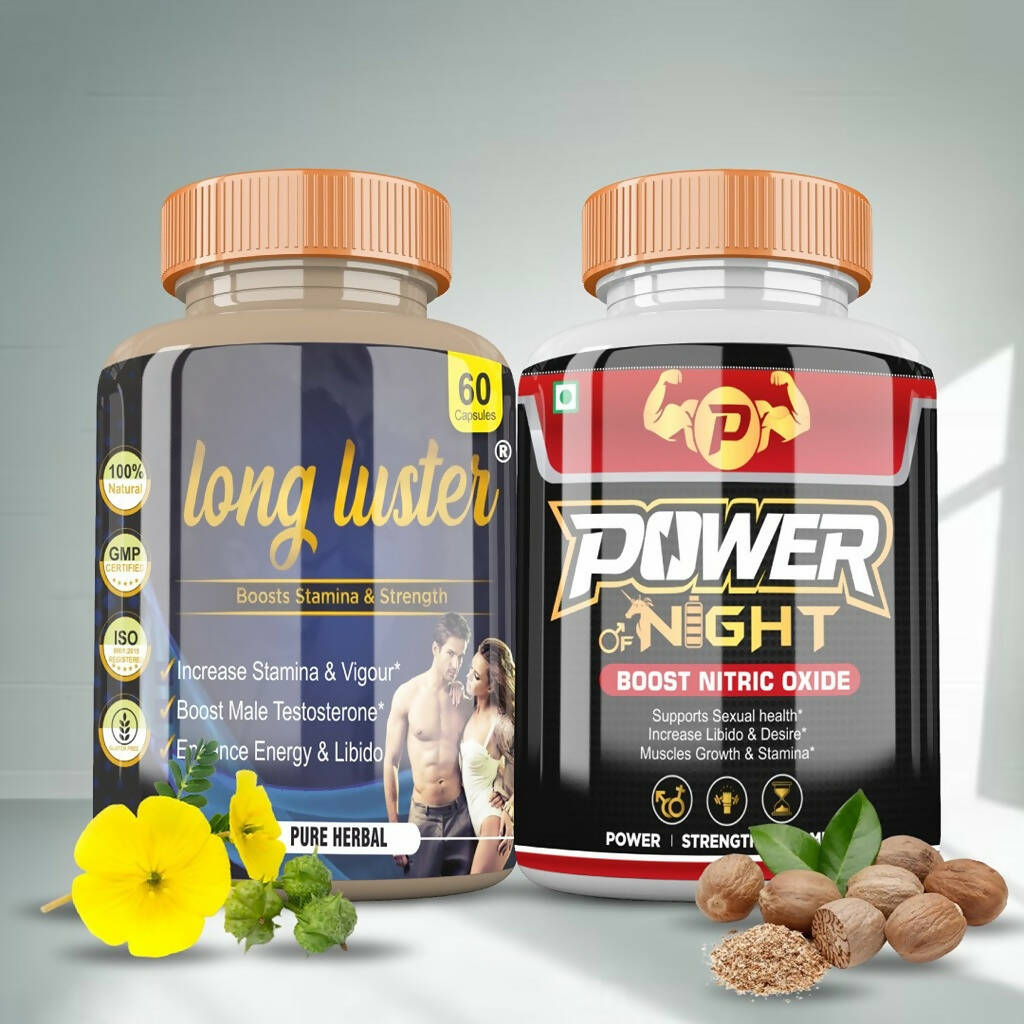Divya Shree Long Luster and Power of Night Capsule Combo - Swadesiicart