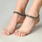 Mominos Fashion Kamal Johar Oxidised Silver Women Wear Anklets | Swadesiicart