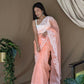 Vamsee Sai Pallavi Orange Organza Saree - Swadesiicart