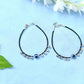 Mominos Fashion Kamal Johar Nazariya Silver/Black Anklets | Swadesiicart