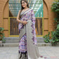 Vamsee Dhruvini Purple Georgette Saree - Swadesiicart