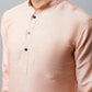 Even Apparels Pink Color Pure Cotton Men's Kurta With Band Collar (SLD1186) | Swadesiicart
