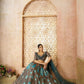 Kesar Fab Blue Banarasi Silk Embroidered Lehenga | Swadesiicart