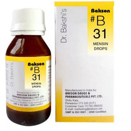 Bakson's Homeopathy B31 Drops | Swadesiicart