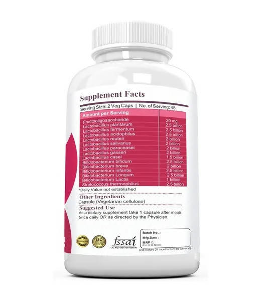 Ramini Bio Nutrition Pre & Probiotics 30 Billion Veg Capsules | Swadesiicart