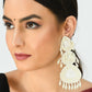 Mominos Fashion Johar Kamal Handicraft Off White Pearls Earrings - Swadesiicart