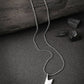 NVR Men Silver Plated Flash Pendent With Chain | Swadesiicart