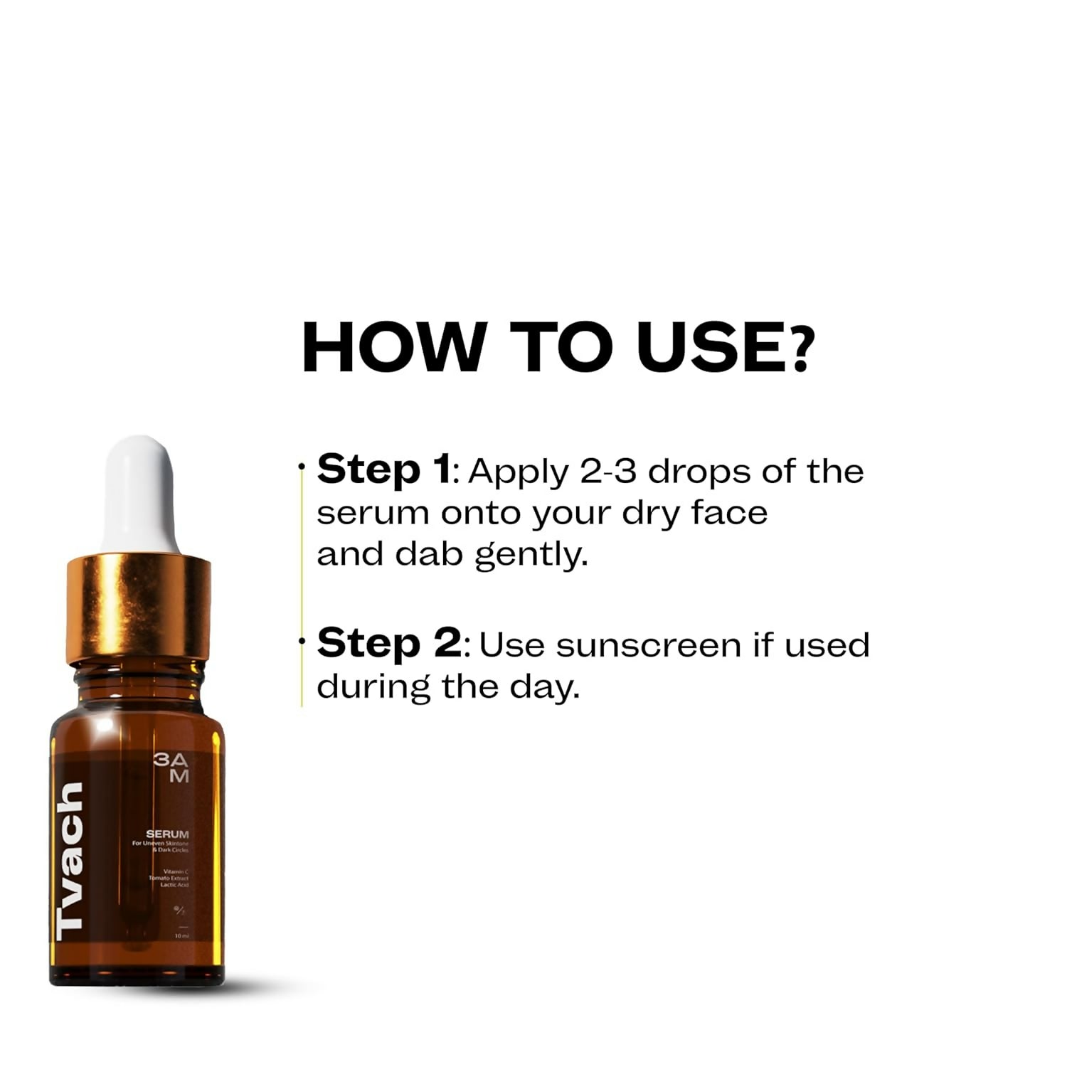 3 AM Vitamin C Serum For Uneven Skin - Swadesiicart