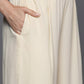 Ahalyaa Womens Kurta Set - Off-white | Swadesiicart