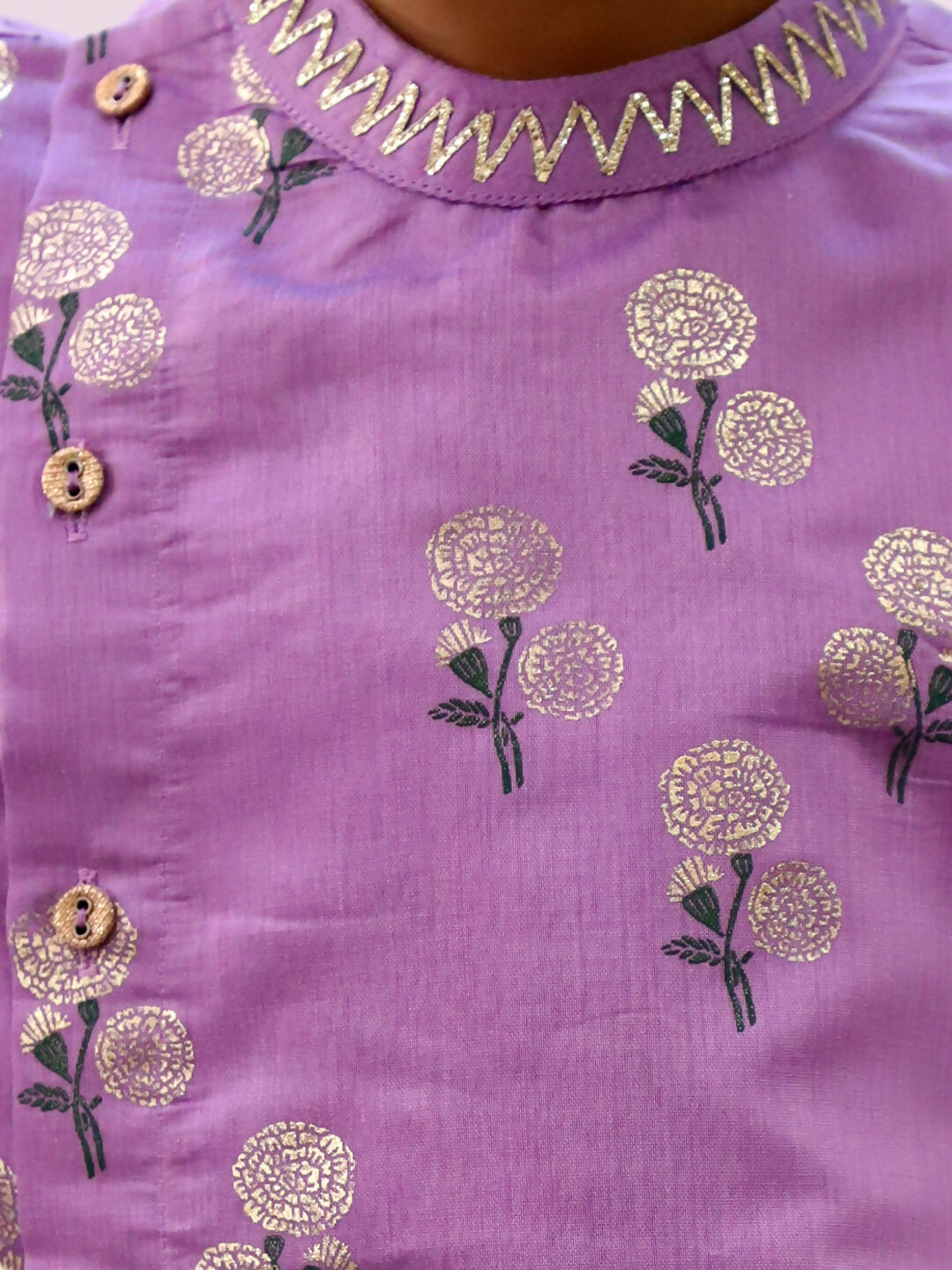 Lil Drama Mishti Purple Kurta Pyjama Set For Boys | Swadesiicart