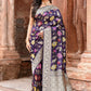 Joban Fashion Plum Purple Pure Katan Pure Handloom Banarasi Silk Saree | Swadesiicart