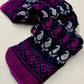 Purple Linen Blend Ethnic Motifs Saree with Unstitched Blouse - Hiral Fashion | Swadesiicart
