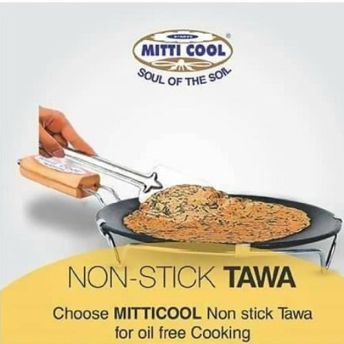 Mitticool Non-Stick Tawa With Handle - Swadesiicart