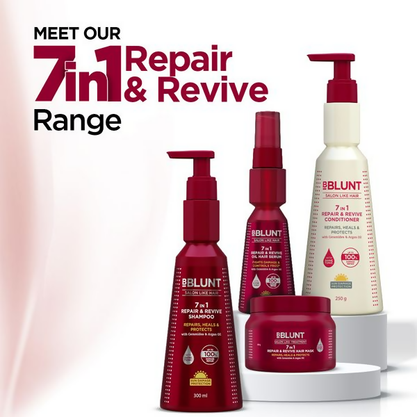 BBlunt 7 in 1 Repair & Revive Oil Hair Serum - Limited Time Offer - Swadesiicart