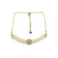 Pearl and Kundan Choker with Intricate Flower Design (White) - Ruby Raang | Swadesiicart