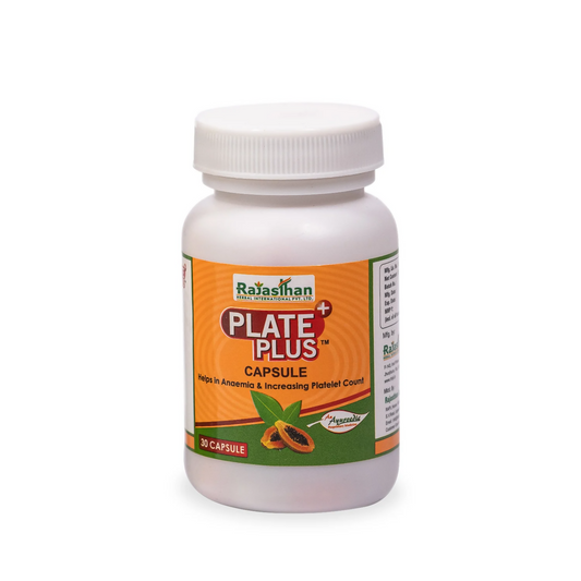 Rajasthan Herbals Plate Plus Capsules | Swadesiicart