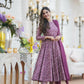 Aayaa Designer Printed Cotton Silk Suit - Multi Color