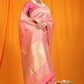 Jyoti Fashion Women's Pink Kanjivaram Silk Zari Woven Saree with Blouse | Swadesiicart