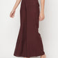 Aniyah Rayon Flared Slip-On Coffee Color Palazzo