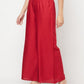 Aniyah Maroon Color Rayon Flared Slip-On Palazzo