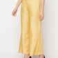Aniyah Rayon Flared Slip-On Golden-Beige Palazzo