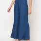 Aniyah Rayon Flared Slip-On Blue Palazzo