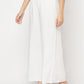 Indian Clothing Aniyah Rayon Flared Slip-On White Palazzo