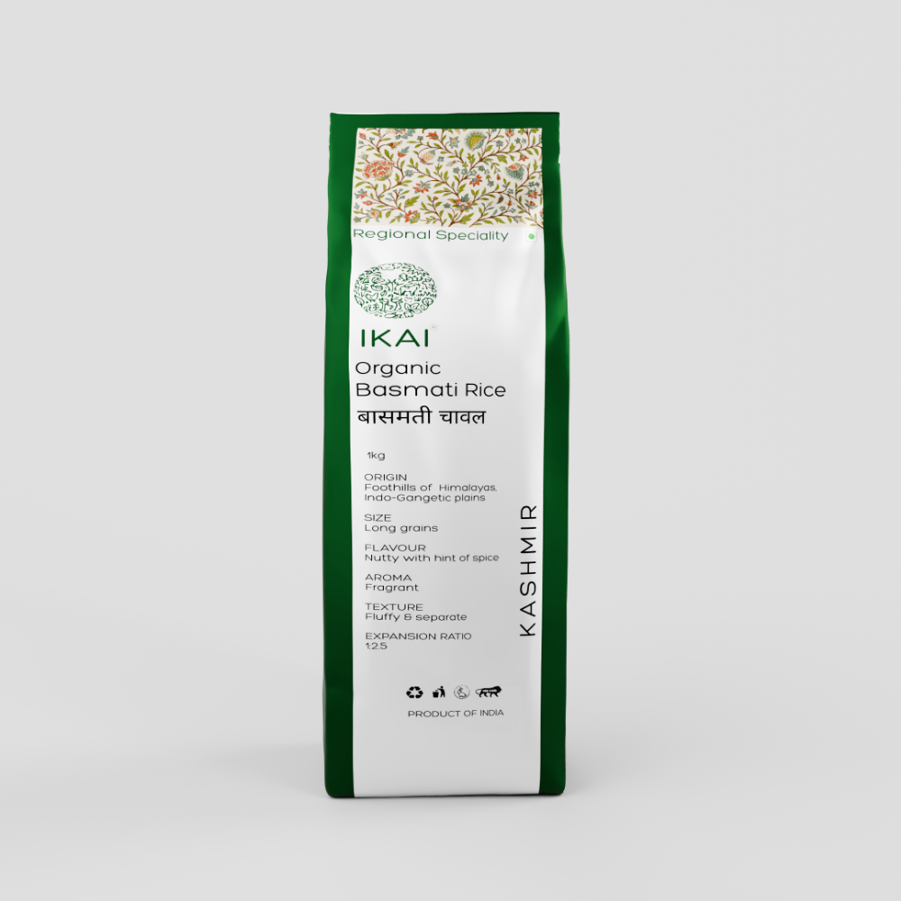 IKAI Organic Basmati Rice (Long Grain) - Swadesiicart