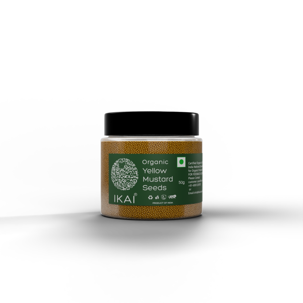 IKAI Organic Yellow Mustard Seeds - Swadesiicart