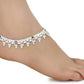 AanyaCentric Silver Plated White Metal Payal Indian Traditional Ethnic Fashion Imitation Jewellery Foot Chain | Swadesiicart