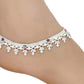 AanyaCentric Silver Plated White Metal Payal Indian Traditional Ethnic Fashion Imitation Jewellery Foot Chain | Swadesiicart