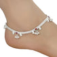 AanyaCentric Silver Plated White Metal Payal Indian Traditional Ethnic Fashion Imitation Jewellery Foot Chain | Swadesiicart