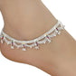 AanyaCentric Silver Plated White Metal Payal Indian Traditional Ethnic Fashion Imitation Jewellery Foot Chain | Swadesiicart