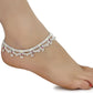 AanyaCentric Silver Plated White Metal Payal Indian Traditional Ethnic Fashion Imitation Jewellery Foot Chain | Swadesiicart