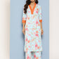 Ahalyaa Floral Printed Kurta With Palazzos | Swadesiicart