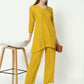 Fab Fashion Mustred Plain Pure Co-Ord Set - Swadesiicart